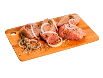 Мясо и овощи для мангалов